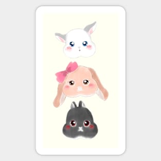 BSC Vertical Line | Rabbit Head | Bunniesmee Sticker